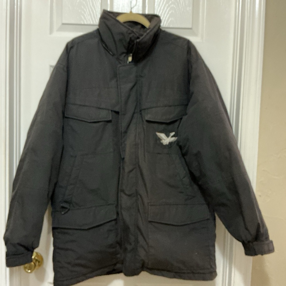 Triple FAT‎ Goose Down Men's Waterproof Jacket  Medium Black Puffer Y2K Gorpcore